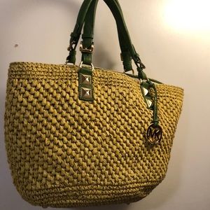 Michael Kors Soft Straw Handbag